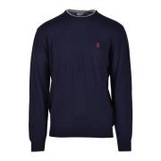 U.s. Polo Assn. Ullblandning Kashmir Tröja Blue, Herr