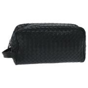 Bottega Veneta Vintage Pre-owned Laeder necessrer Black, Dam