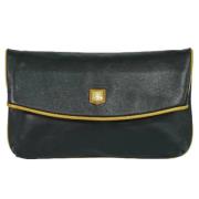 Celine Vintage Pre-owned Laeder kuvertvskor Black, Dam