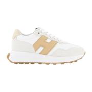 Hogan Snörning Patch Sneakers White, Dam