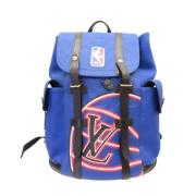 Louis Vuitton Vintage Pre-owned Canvas ryggsckar Blue, Dam