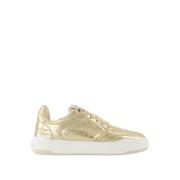 Zadig & Voltaire Guld Läder Wings Sneakers Yellow, Dam