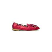 Prosperine Läder Moccasin med Tassels Red, Dam