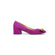 Prosperine Mocka Pumps med Paljetter Purple, Dam