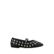 Stella McCartney Svart Matta Ballerina Skor Black, Dam