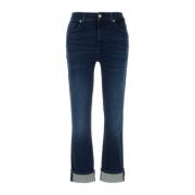 7 For All Mankind Stretch Denim La Jolla Jeans Blue, Dam