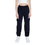 Calvin Klein Jeans Svarta Regenererade Bomulls Jeans Byxor Black, Dam