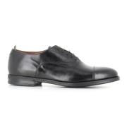 Officine Creative Svarta läder Derby skor Black, Herr