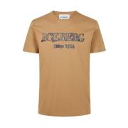 Iceberg T-shirt med isberglogotyp Brown, Herr