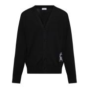 Burberry Ull Cardigan Black, Herr