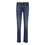 7 For All Mankind Slim Fit Jeans - Mörkblå Blue, Dam