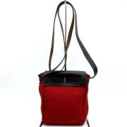 Hermès Vintage Pre-owned Canvas axelremsvskor Red, Dam