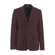 Lanvin Röd Enkelknäppt Blazer Aw24 Red, Herr