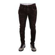 Dolce & Gabbana Slim-fit Jeans Brown, Herr