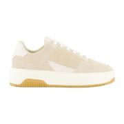 Nubikk Basket Court Sneakers för kvinnor Beige, Dam