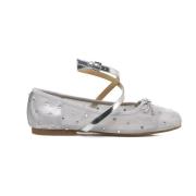 Michael Kors Silver Ballerina Flats 'Collette' Gray, Dam