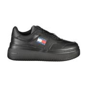 Tommy Hilfiger Svart Polyester Casual Sneaker för Kvinnor Black, Dam