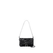 Zadig & Voltaire Graffiti Crossbody Läder Väska Svart Black, Dam