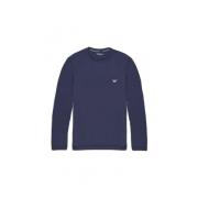 Emporio Armani Blå Modal Bland Stretch Skjorta Blue, Herr