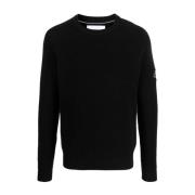 Calvin Klein Jeans Svarta Tröjor för Män Black, Herr