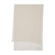 Max Mara Beige Logo Print Silk Scarf Beige, Dam