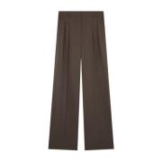 Loulou Studio Brun ull Sbiru byxor Brown, Dam