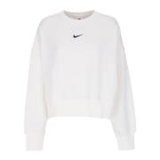 Nike Cropped Crewneck Sweatshirt med Phoenix White, Dam