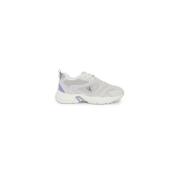 Calvin Klein Lädersneaker med 4,5 cm Klack White, Dam