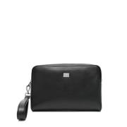 Dolce & Gabbana Svart Loop Handtag Bumväska Black, Herr