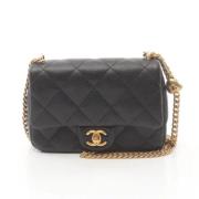 Chanel Vintage Pre-owned Laeder crossbodyvskor Black, Dam