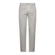 Brunello Cucinelli Bekväm Bomull Denim Jeans Gray, Herr