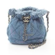 Chanel Vintage Pre-owned Denim chanel-vskor Blue, Dam