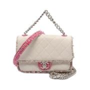 Chanel Vintage Pre-owned Laeder chanel-vskor Beige, Dam