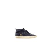 Golden Goose Mid Star Glitter Lädersneakers Black, Dam