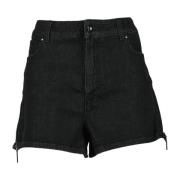 Costume National Moderne Shorts i Bomull Elastan Black, Dam