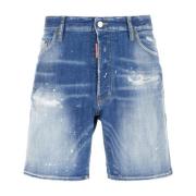 Dsquared2 Stiliga Bermuda Shorts för Män Blue, Herr