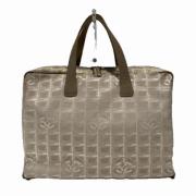 Chanel Vintage Pre-owned Canvas chanel-vskor Beige, Dam