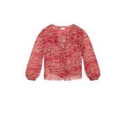 Isabel Marant Étoile Rynkad topp med pärlsnören Red, Dam