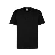 C.p. Company Merceriserad Jersey Avslappnad Passform T-shirt Black, He...