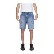 Antony Morato Blå Bomull Bermuda Shorts för Män Blue, Herr