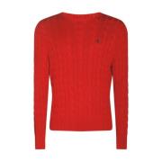 Polo Ralph Lauren Långärmad Stickad Tröja Pullover Red, Herr