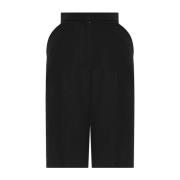 Givenchy Svarta Ull Höga Shorts Black, Dam