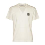 Stone Island Vita T-shirts och Polos White, Herr