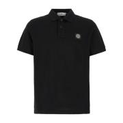 Stone Island Klassisk Polo Tröja för Män Black, Herr