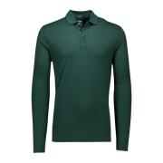 Hugo Boss Grön långärmad polotröja Green, Herr