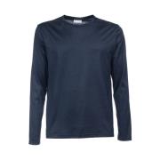 Xacus Långärmad bomull Jersey T-shirt Blue, Herr