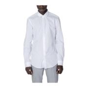 Antony Morato Bomull Långärmad Skjorta Kollektion White, Herr