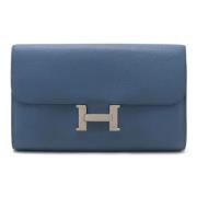 Hermès Vintage Pre-owned Laeder plnbcker Blue, Dam