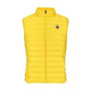 Jott Gul Puffer Vest - Ärmlös, Quiltad Yellow, Herr