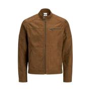 Jack & Jones Beige Eco-Läder Herrjacka Beige, Herr